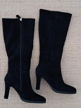 Aerosoles Lynx Boot - Color: Black Suede - Size: Women 6